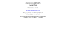 Tablet Screenshot of alankennington.com
